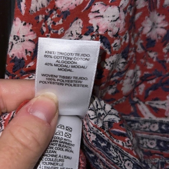 LUCKY BRAND FLORAL BLOUSE - Picture 4 of 4